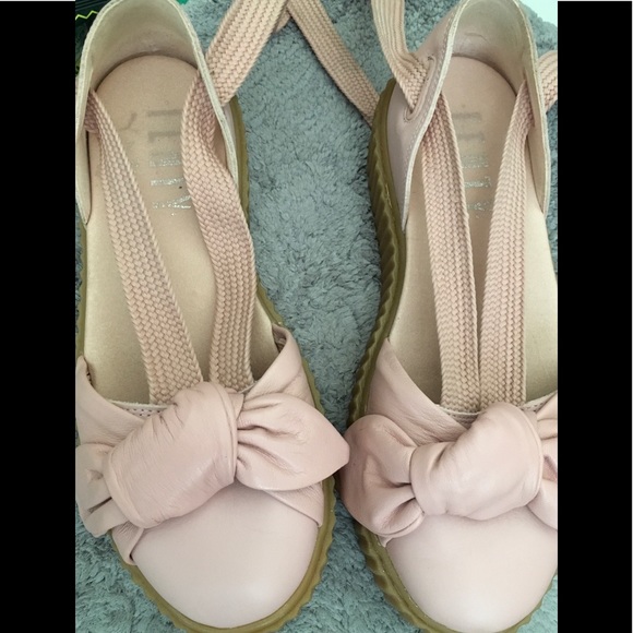 PUMA Rihanna Fenty Creepers Pink lace up Sz 7 - Picture 5 of 9